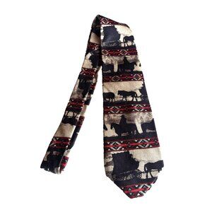 1998 Rockmount Ranch Wear Men's Tie 100% Silk Made in USA Western Novelty